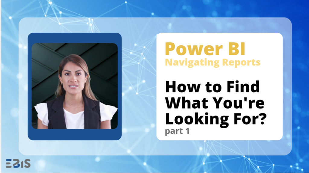Power Bi navigating reports