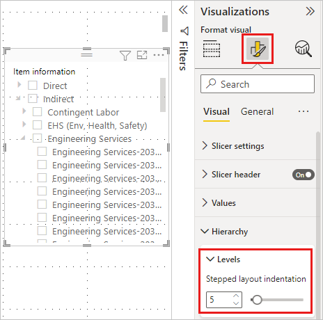 Hierarchical Slicers with Multiple Fields 